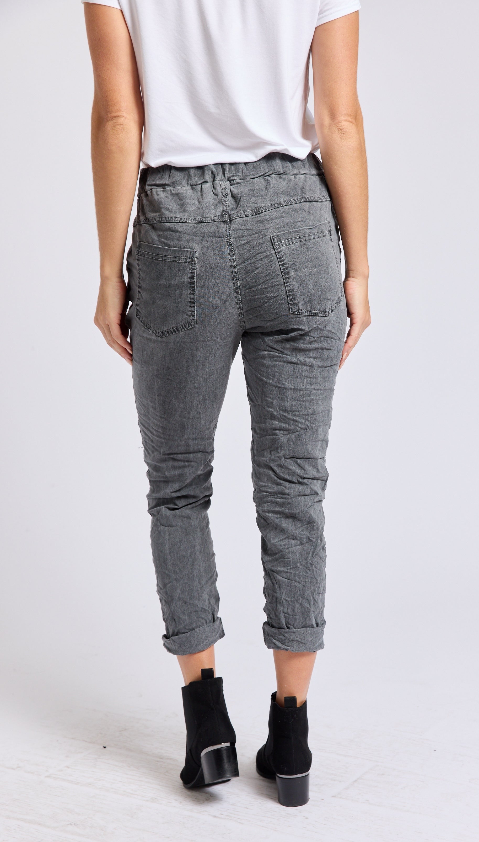 Sequin Star Italian Stretch Pant - Jacqueline B Clothing