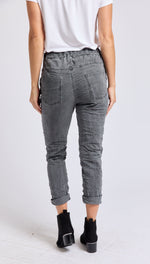 Sequin Star Italian Stretch Pant - Jacqueline B Clothing