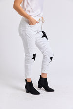 Sequin Star Italian Stretch Pant - Jacqueline B Clothing
