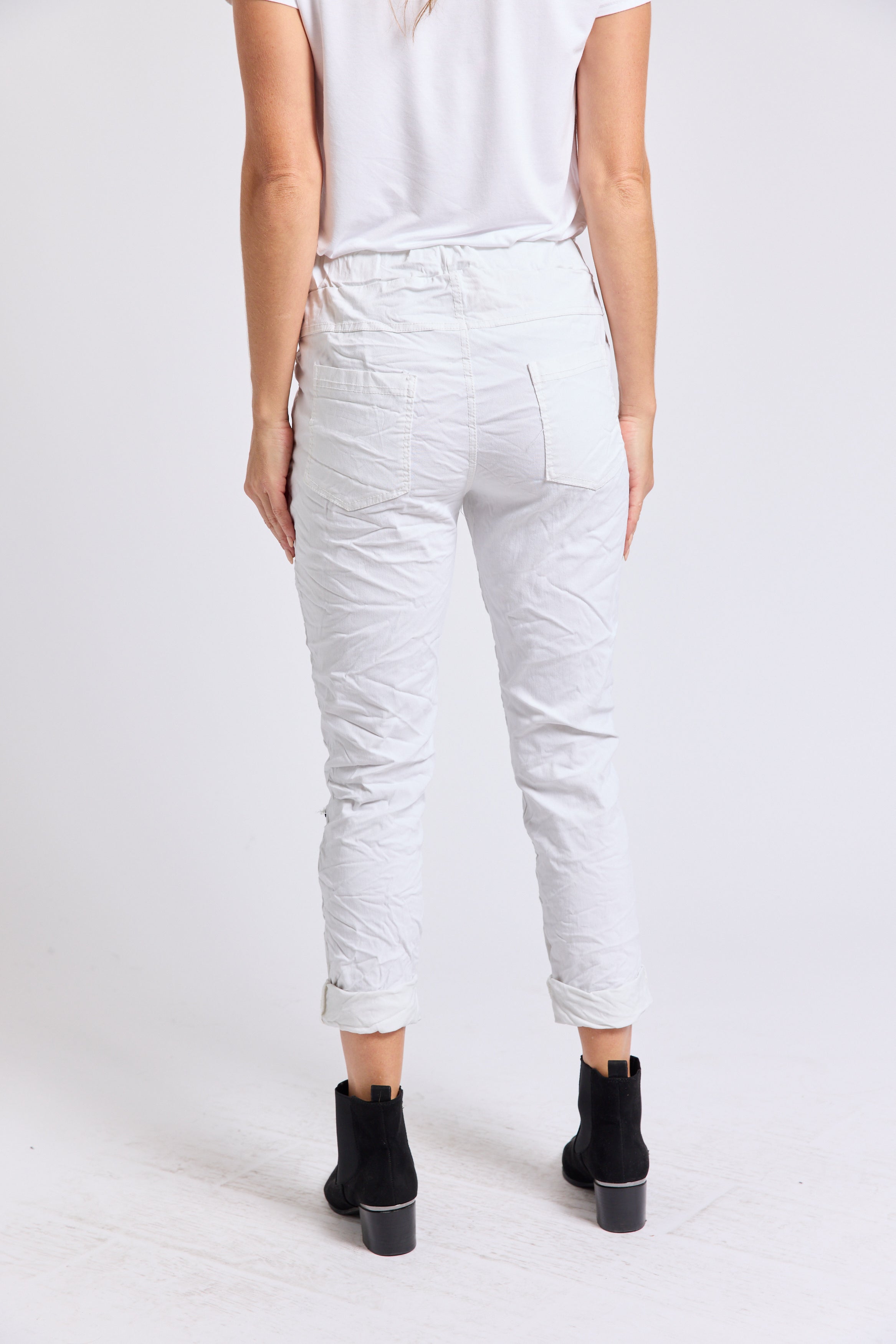 Sequin Star Italian Stretch Pant - Jacqueline B Clothing