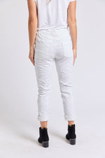 Sequin Star Italian Stretch Pant - Jacqueline B Clothing