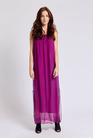 Italian Silk Tank Dress (Three Colors) - Jacqueline B Clothing