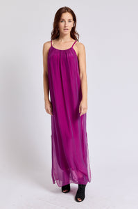 Italian Silk Tank Dress (Three Colors) - Jacqueline B Clothing
