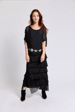 Italian Silk Layered Skirt - Jacqueline B Clothing