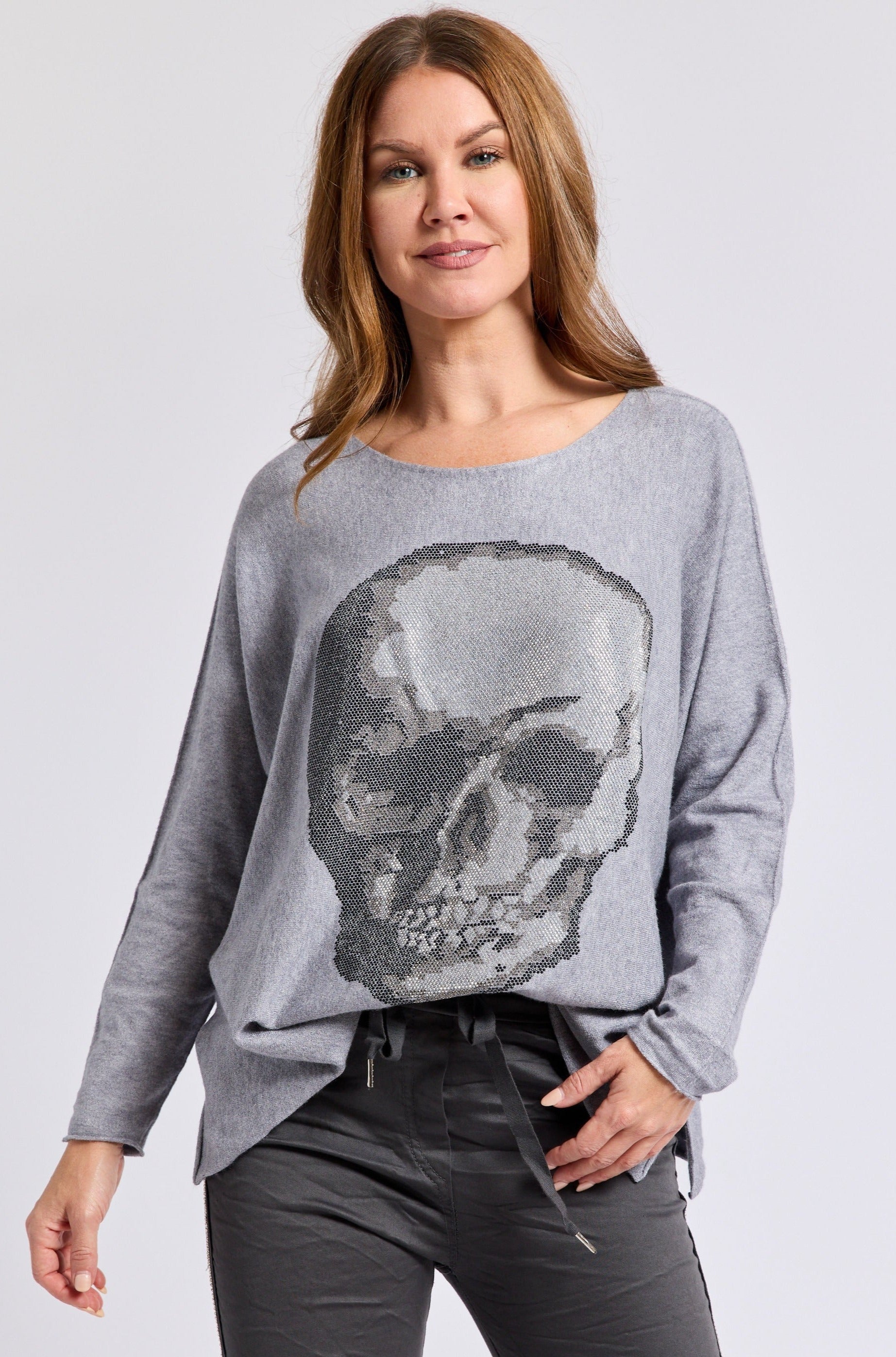 Skull Sweater - Jacqueline B Clothing