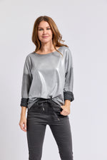 Long Sleeve Sueded Tee