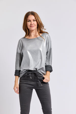 Long Sleeve Sueded Tee