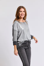 Long Sleeve Sueded Tee
