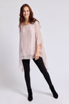 62B Italian Flowing Raw Edge Top
