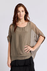 Italian Silk T-Shirt (Seventeen Colors) - Jacqueline B Clothing