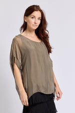 Italian Silk T-Shirt (Seventeen Colors) - Jacqueline B Clothing