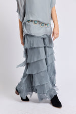 Italian Silk Layered Skirt - Jacqueline B Clothing