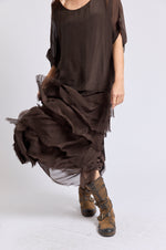 Italian Silk Layered Skirt - Jacqueline B Clothing