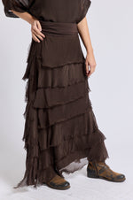 Italian Silk Layered Skirt - Jacqueline B Clothing