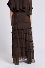 Italian Silk Layered Skirt - Jacqueline B Clothing