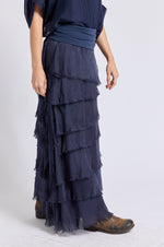 Italian Silk Layered Skirt - Jacqueline B Clothing