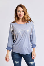 Long Sleeve Sueded Tee
