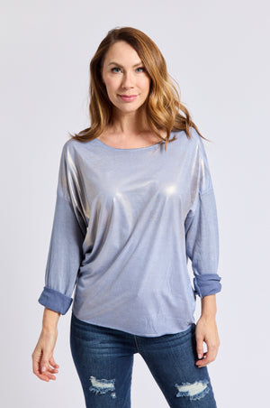 Long Sleeve Sueded Tee