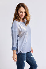 Long Sleeve Sueded Tee