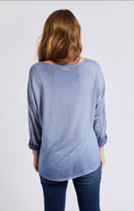Long Sleeve Sueded Tee