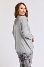 Shinny Front Sweater (Eight Colors) - Jacqueline B Clothing