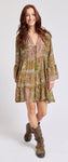 Paisley Silk Dress - Jacqueline B Clothing