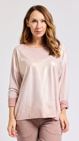 Long Sleeve Sueded Tee