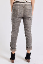 Sueded Satin Trim Pants (Three Colors)