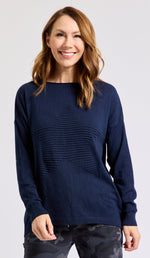 Embossed Star Sweater