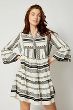 Aztec Pattern Short Dress (2 Colors)