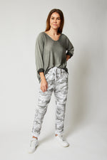 D Style Silver Stripe Camo Pants (Five Colors) - Jacqueline B Clothing