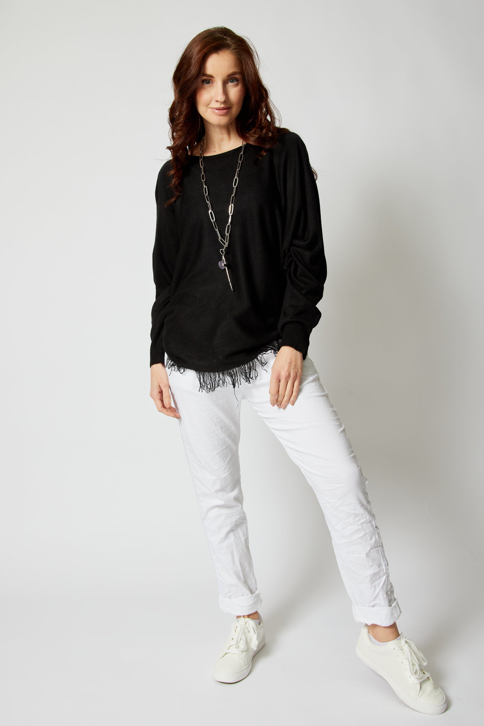 Fringe Bottom Sweater