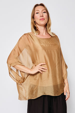 Italian Silk Flowing T Shirt (Three Colors) - Jacqueline B Clothing