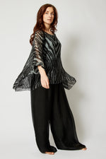 Italian Silk  Animal Pattern Flowing Top - Jacqueline B Clothing