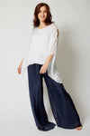 Italian Silk Cold Shoulder Top - Jacqueline B Clothing
