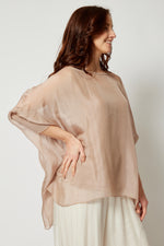 Italian Silk Sheer Flowing Top