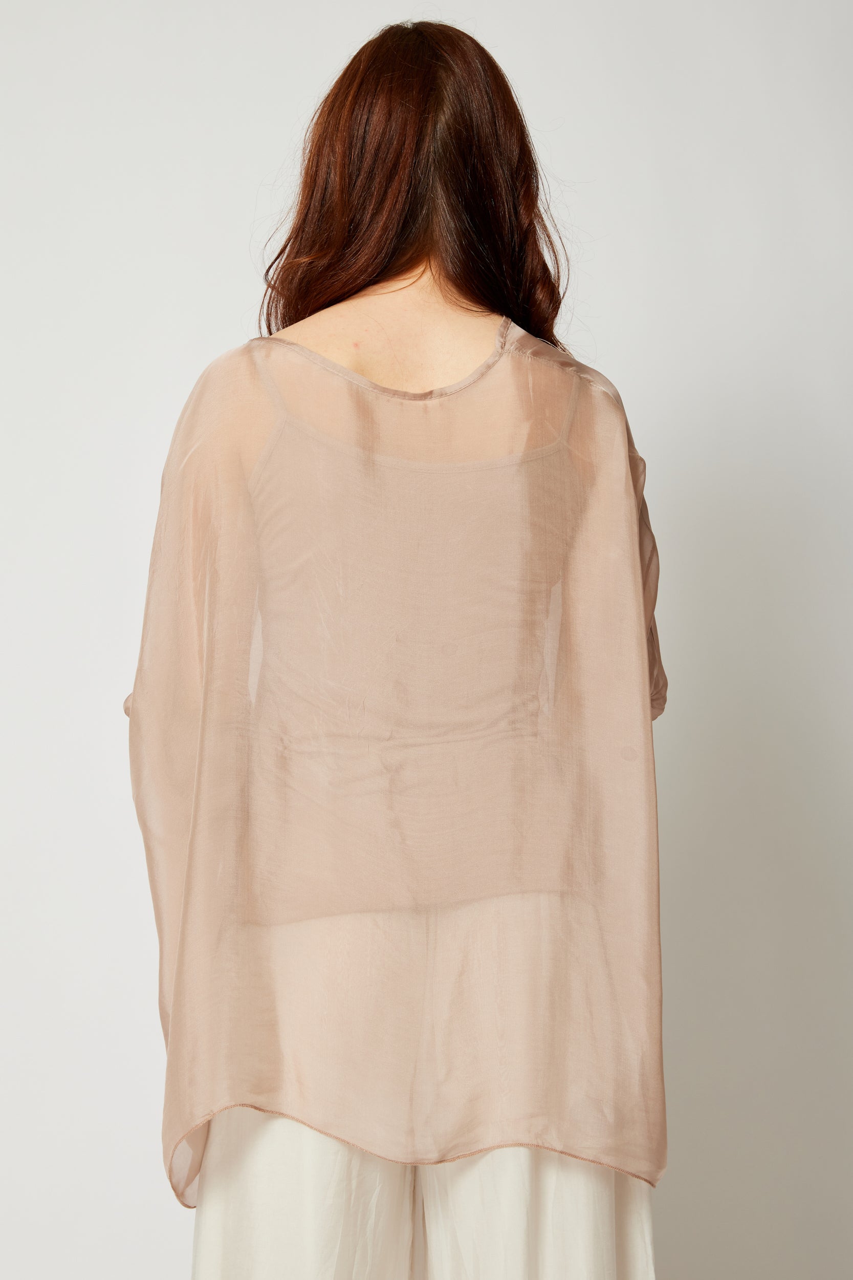 Italian Silk Sheer Flowing Top