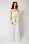 Italian Silk Lace Tank - Jacqueline B Clothing