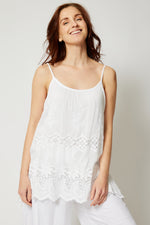 Italian Silk Lace Tank - Jacqueline B Clothing