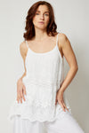 Italian Silk Lace Tank - Jacqueline B Clothing