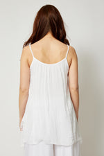 Italian Silk Lace Tank - Jacqueline B Clothing