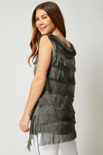 Italian Silk Layered Tank - Jacqueline B Clothing