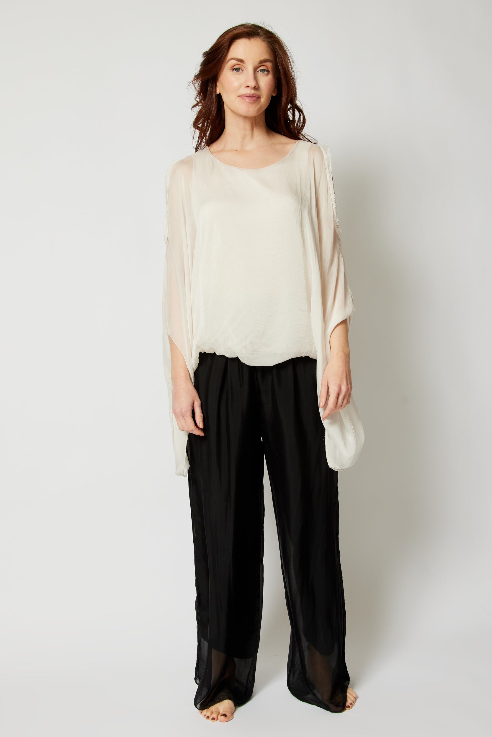 Italian Silk Pants - Jacqueline B Clothing
