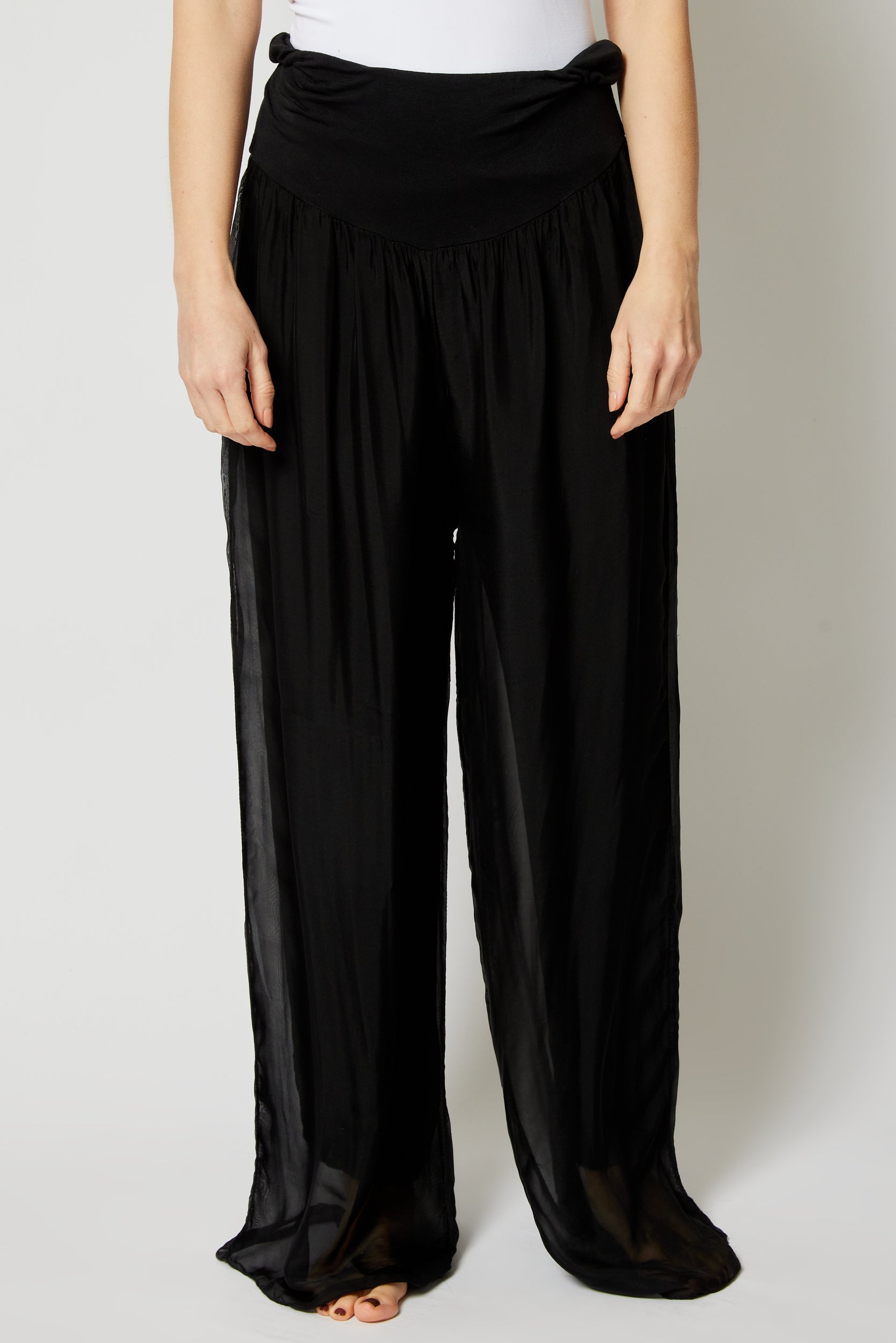 Italian Silk Pants - Jacqueline B Clothing