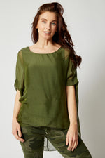 Italian Silk T-Shirt (Seventeen Colors) - Jacqueline B Clothing