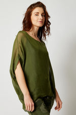 Italian Silk T-Shirt (Seventeen Colors) - Jacqueline B Clothing