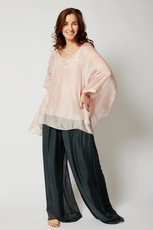 Italian Silk Soft Flowing Top - Jacqueline B Clothing