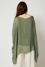 Italian Silk Soft Flowing Top - Jacqueline B Clothing