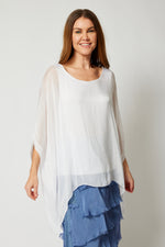 Italian Silk Soft Flowing Top - Jacqueline B Clothing