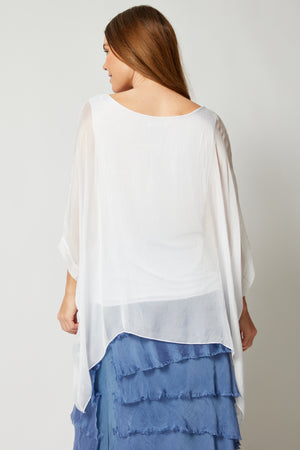 Italian Silk Soft Flowing Top - Jacqueline B Clothing